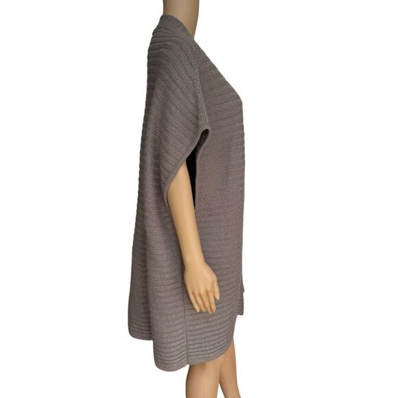 Chico’s cotton blend Shimmer Rib-Detail Sweater Vest open front size 3 or XL - Picture 2 of 9